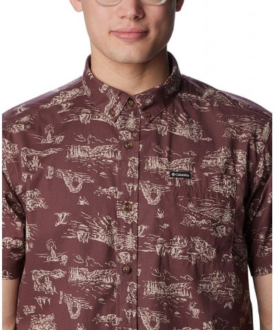 Men's Rapid Rivers Printed Short Sleeve Shirt PD06 $25.19 Shirts