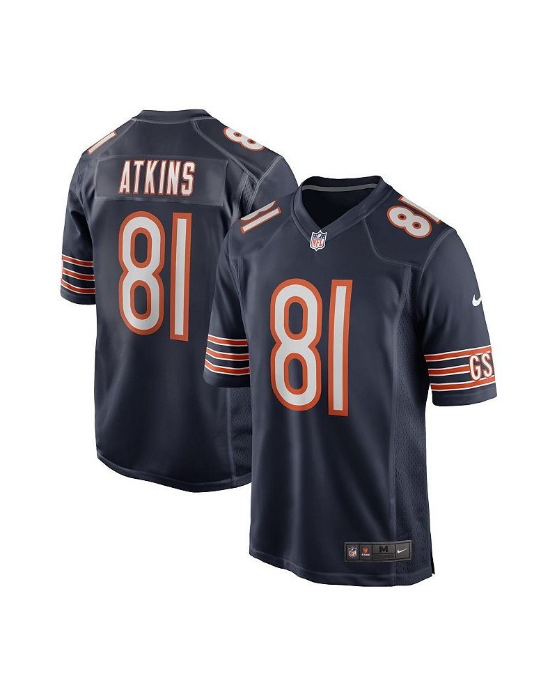 Men's Doug Atkins Navy Chicago Bears Game Retired Player Jersey $33.17 Jersey