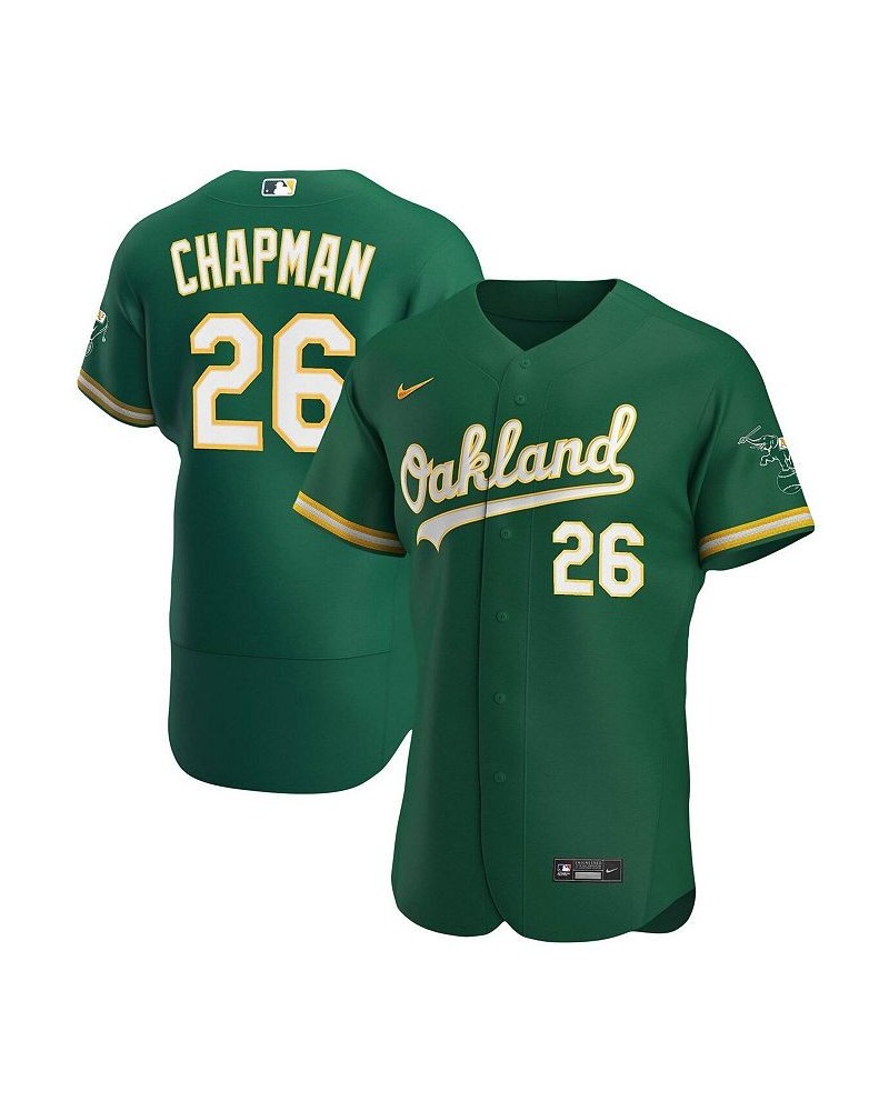 Men's Matt Chapman Kelly Green Oakland Athletics Alternate Authentic Player Jersey $118.80 Jersey