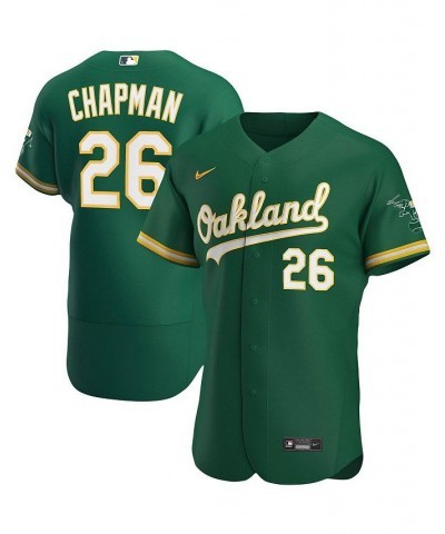 Men's Matt Chapman Kelly Green Oakland Athletics Alternate Authentic Player Jersey $118.80 Jersey