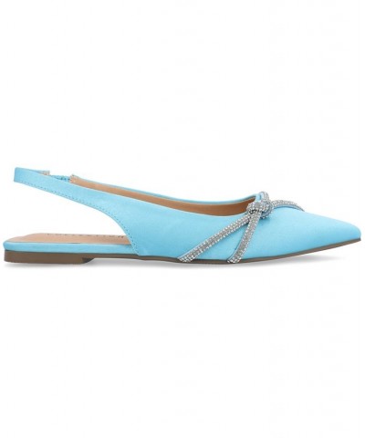 Women's Rebbel Slingback Flat Blue $39.95 Shoes