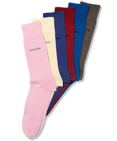 Men's Socks, Giza Cotton Flat Knit Crew PD06 $10.44 Socks