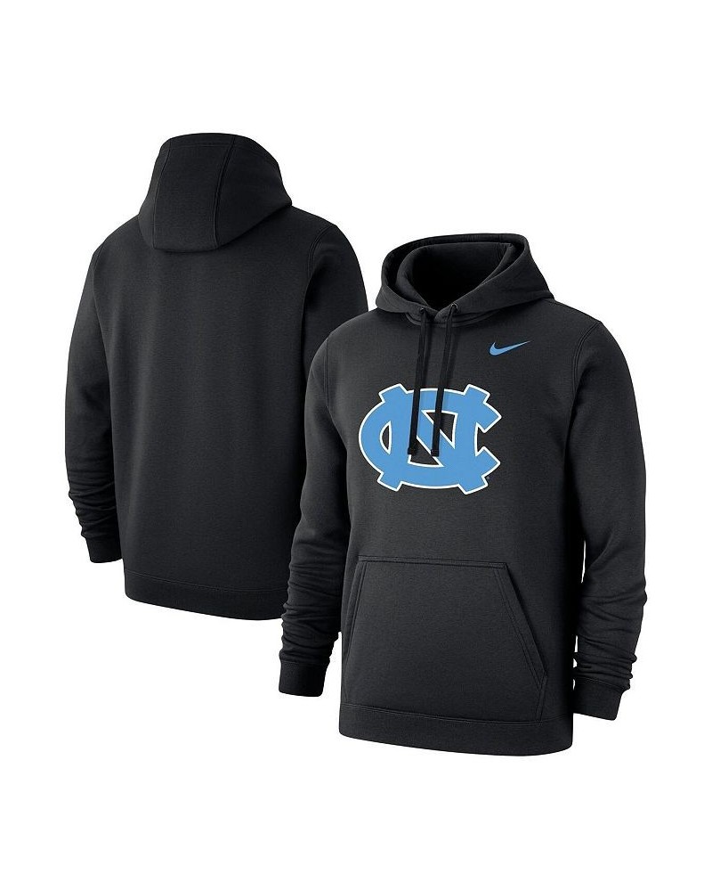 Men's Black North Carolina Tar Heels Logo Club Pullover Hoodie $42.50 Sweatshirt