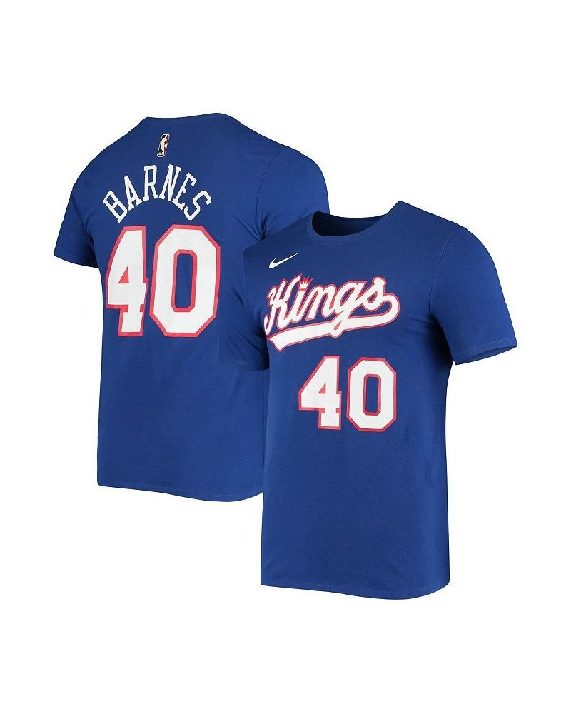 Men's Harrison Barnes Blue Sacramento Kings Hardwood Classics Name and Number Performance T-shirt $17.28 T-Shirts