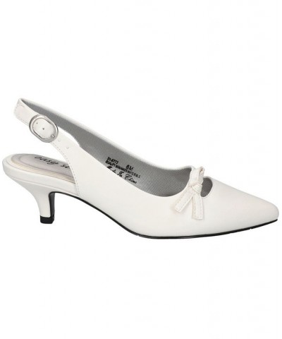 Women's Emerin Slingback Pumps White $35.00 Shoes