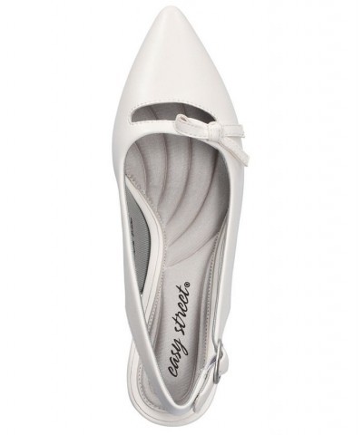 Women's Emerin Slingback Pumps White $35.00 Shoes