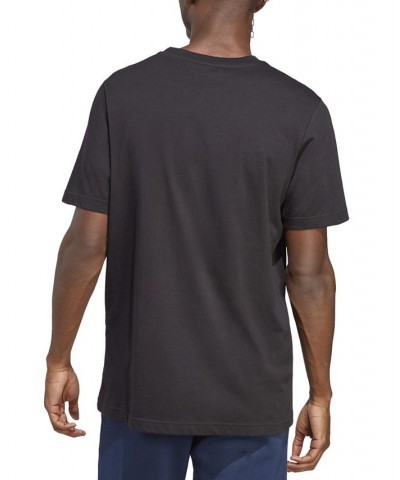 Men's Trefoil Essentials Short Sleeve Crewneck T-Shirt Black $16.40 T-Shirts