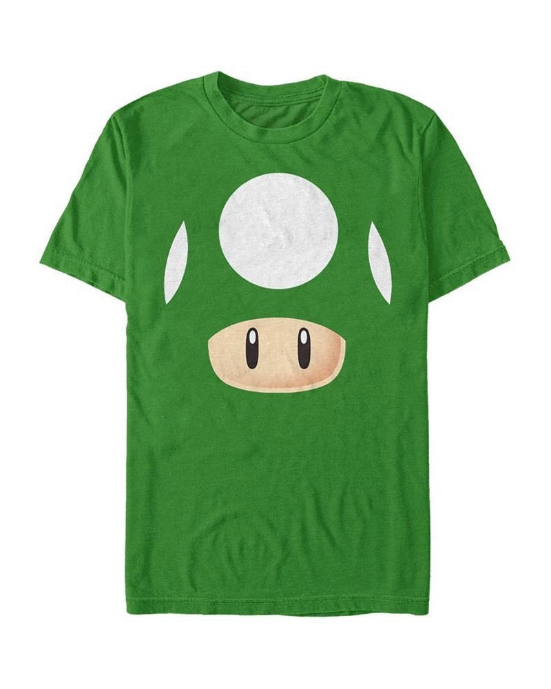 Nintendo Men's Super Mario 1 Up Mushroom Costume Short Sleeve T-Shirt Green $18.89 T-Shirts