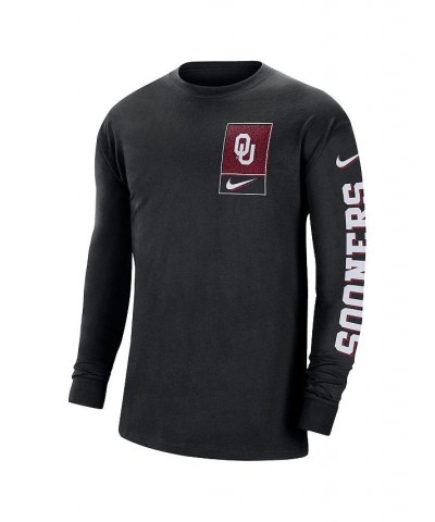 Men's Black Oklahoma Sooners Seasonal Max90 2-Hit Long Sleeve T-shirt $23.00 T-Shirts