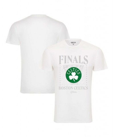 Men's White Boston Celtics 2022 NBA Finals Stacked Hoop Bingham T-shirt $18.45 T-Shirts