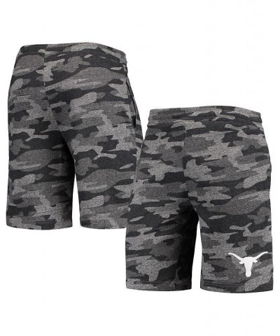 Men's Charcoal, Gray Texas Longhorns Camo Backup Terry Jam Lounge Shorts $21.00 Shorts