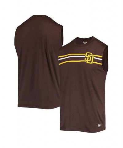 Men's Brown San Diego Padres Muscle Tank Top $26.54 T-Shirts