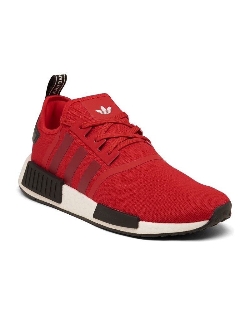 Men's Originals NMD R1 Casual Sneakers Red $54.40 Shoes