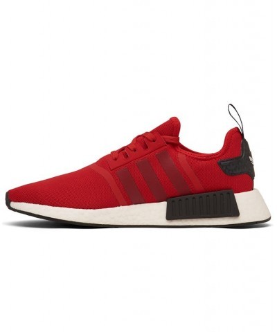 Men's Originals NMD R1 Casual Sneakers Red $54.40 Shoes