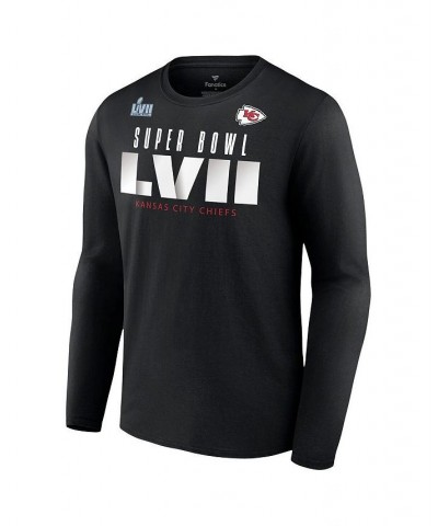 Men's Branded Black Kansas City Chiefs Super Bowl LVII Varsity Roster Long Sleeve T-shirt $27.55 T-Shirts