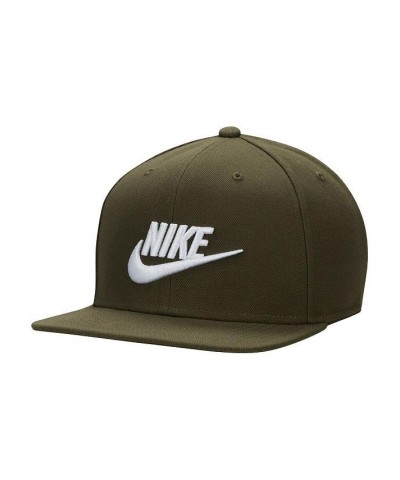 Men's Olive Pro Futura Performance Snapback Hat $20.58 Hats