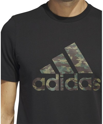 Men's Camo Logo Cotton Short-Sleeve T-Shirt Black $15.93 T-Shirts