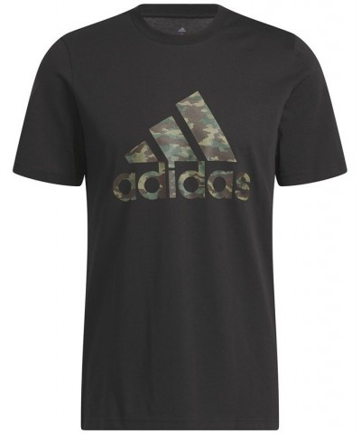 Men's Camo Logo Cotton Short-Sleeve T-Shirt Black $15.93 T-Shirts