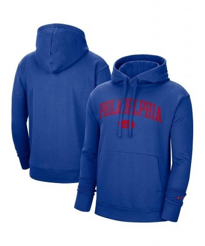 Men's Royal Philadelphia 76ers Heritage Essential Pullover Hoodie $41.59 Sweatshirt