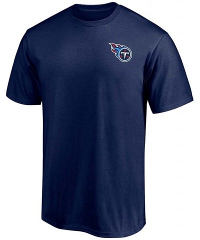 Men's Navy Tennessee Titans 1 Dad T-shirt $14.28 T-Shirts