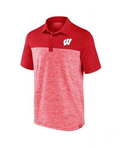 Men's Branded Red Wisconsin Badgers Omni Polo Shirt $23.65 Polo Shirts