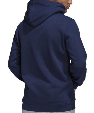 Men's Originals Adicolor Classics Trefoil Logo-Print French Terry Hoodie Blue $39.00 Sweatshirt