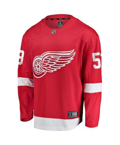 Men's Branded Moritz Seider Red Detroit Red Wings Home Breakaway Player Jersey $55.50 Jersey