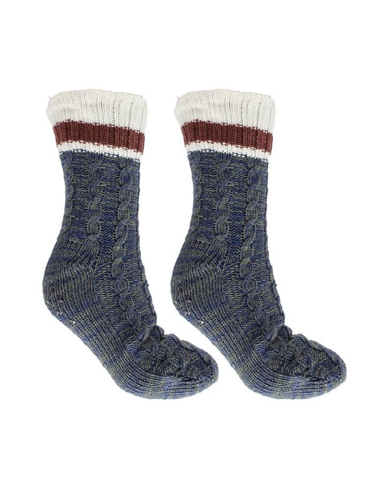 Men's Premium Pumice Stone Socks Blue $21.31 Socks