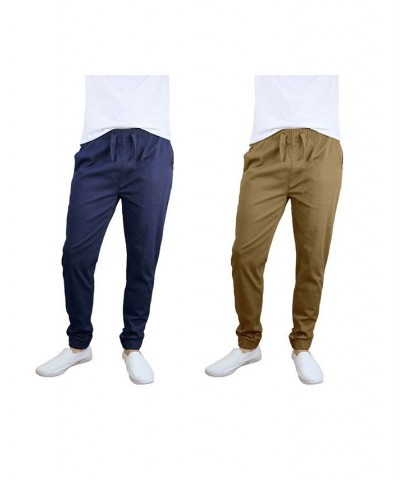 Men's Basic Stretch Twill Joggers, Pack of 2 PD14 $30.50 Pants