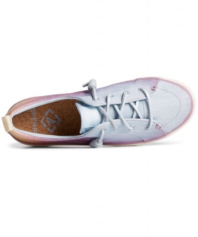 Women's Crest Vibe Textile Sneakers Blue $35.20 Shoes