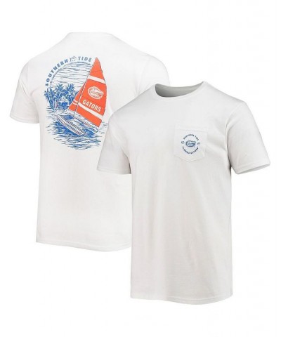 Men's White Florida Gators Game Day Coastal Sailing T-shirt $34.44 T-Shirts