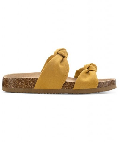 Astrid Knotted Sandals Yellow $20.25 Shoes