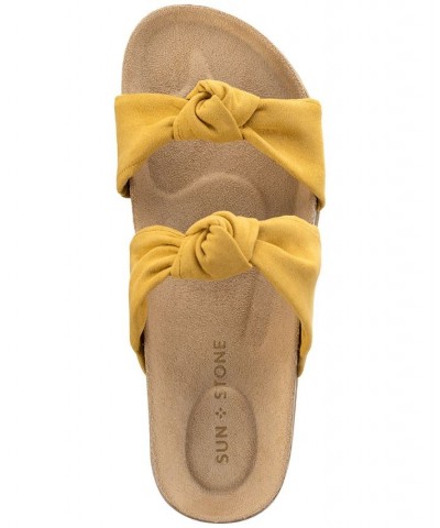 Astrid Knotted Sandals Yellow $20.25 Shoes