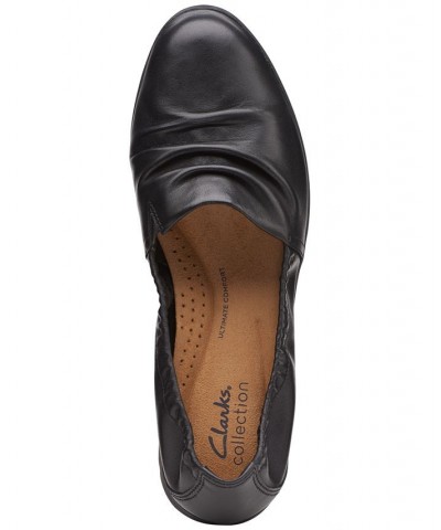 Women's Jenette Ruby Slip-On Flats Black $40.00 Shoes