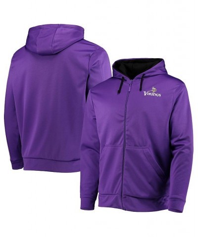 Men's Purple and Black Minnesota Vikings Apprentice Full-Zip Hoodie $50.00 Sweatshirt