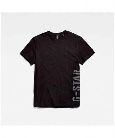 Men's Side Stencil R T Short Sleeves T-shirt Black $33.60 T-Shirts