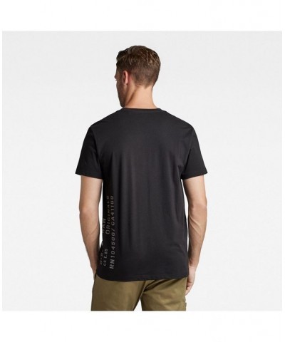 Men's Side Stencil R T Short Sleeves T-shirt Black $33.60 T-Shirts