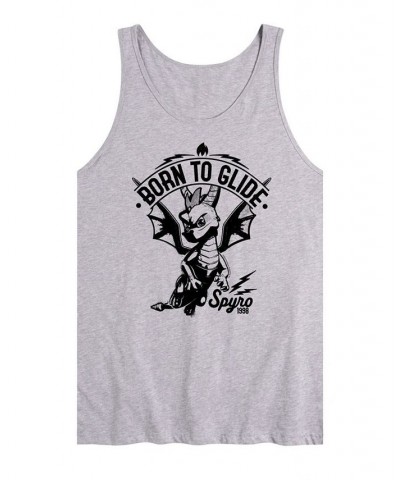 Men's Spyro Born to Glide Tank Gray $14.00 T-Shirts