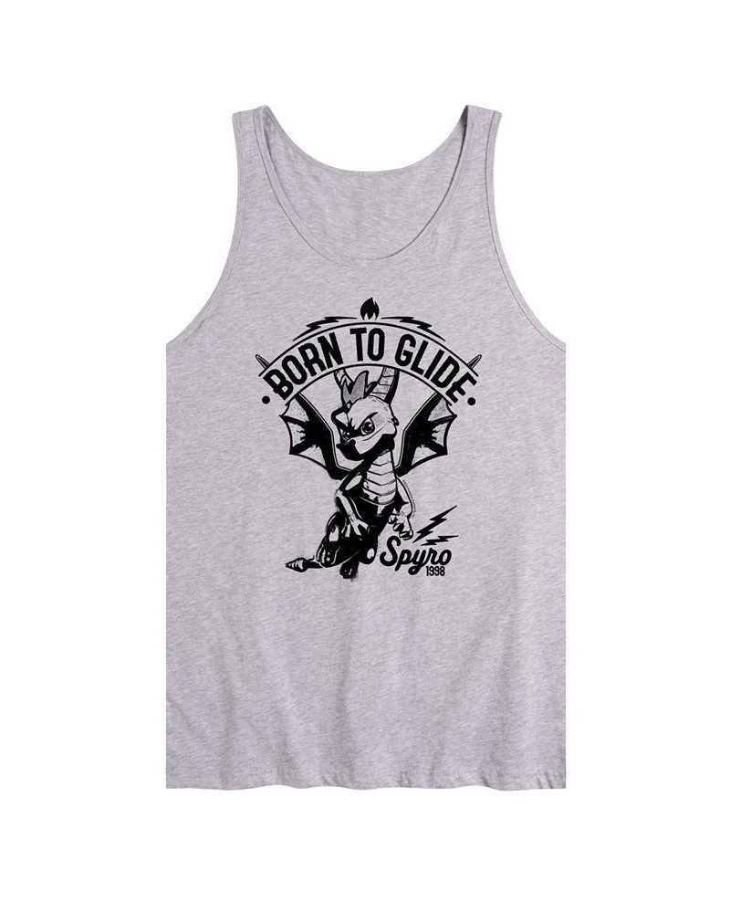 Men's Spyro Born to Glide Tank Gray $14.00 T-Shirts