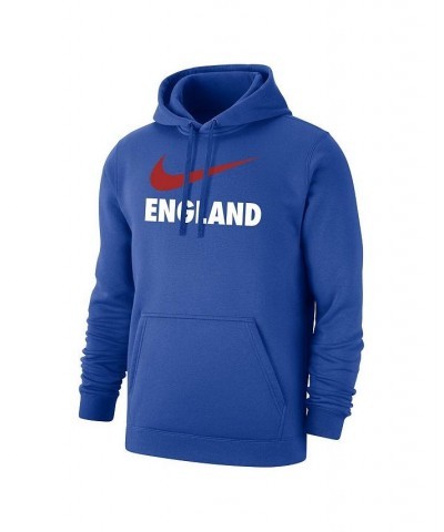 Men's Royal England National Team Lockup Club Pullover Hoodie $43.19 Sweatshirt