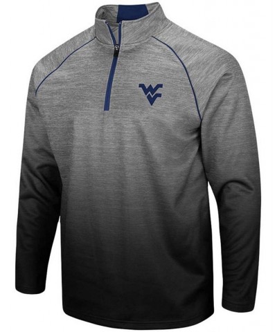 Men's Heathered Gray West Virginia Mountaineers Sitwell Sublimated Quarter-Zip Pullover Jacket $28.70 Sweatshirt