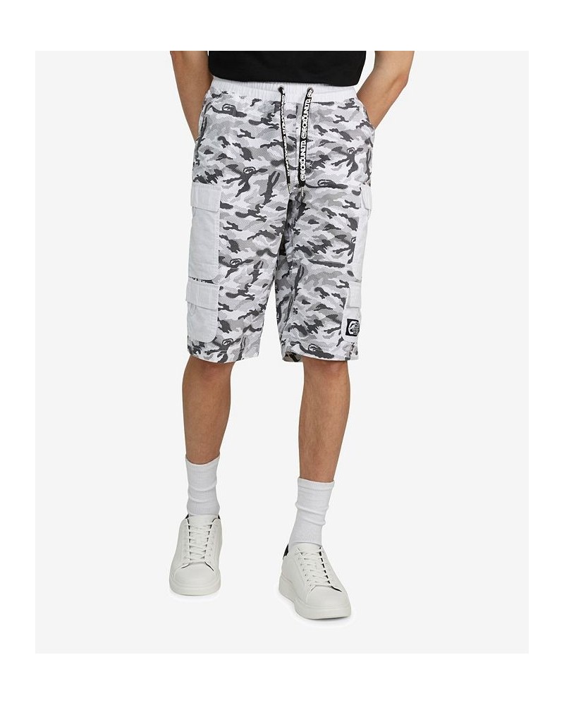 Men's Contrast Cargo Shorts Black $31.28 Shorts