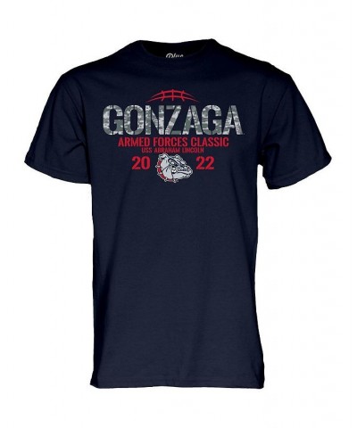 Men's Navy Gonzaga Bulldogs 2022 Armed Forces Classic T-shirt $16.00 T-Shirts