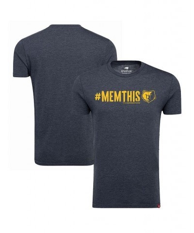 Men's Navy Memphis Grizzlies 2022 NBA Playoffs MEMTHIS Comfy T-shirt $18.00 T-Shirts