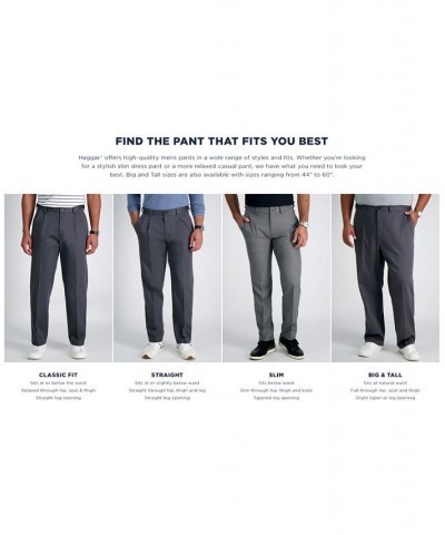 Men's Cool 18 PRO Classic-Fit Expandable Waist Flat Front Stretch Dress Pants PD06 $30.79 Pants