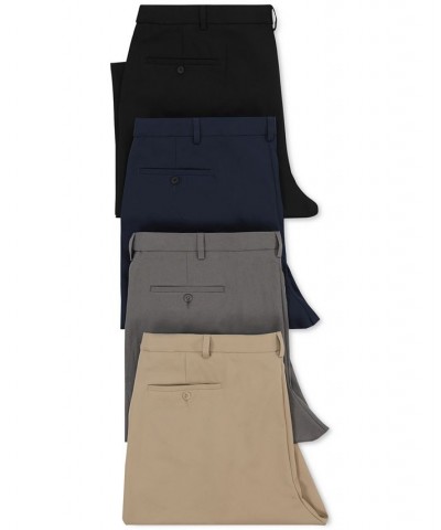 Men's Cool 18 PRO Classic-Fit Expandable Waist Flat Front Stretch Dress Pants PD06 $30.79 Pants