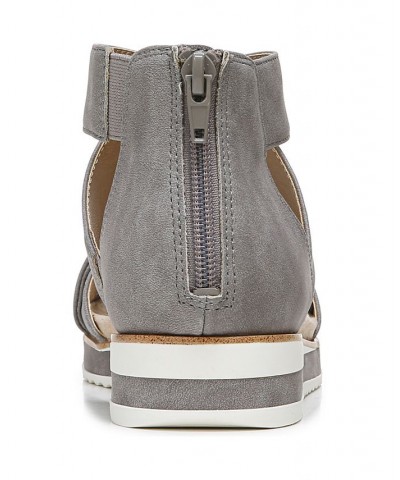 Zoom Strappy Sandals Gray $36.90 Shoes