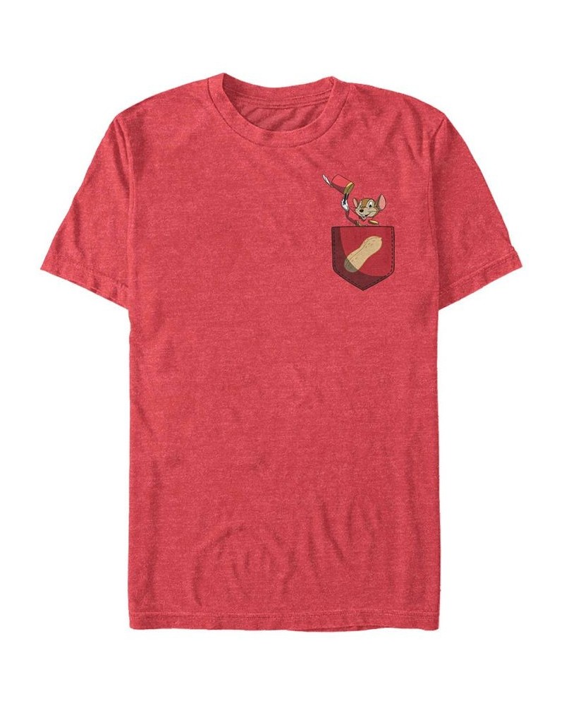 Men's Timothy Pocket Short Sleeve T-Shirt Red $19.94 T-Shirts