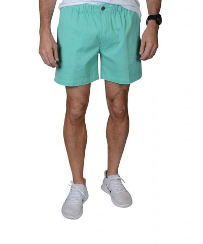 Men's Elastic Waist Pull-On 5.5" Shorts Aqua $36.14 Shorts