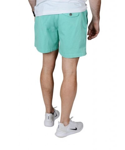 Men's Elastic Waist Pull-On 5.5" Shorts Aqua $36.14 Shorts